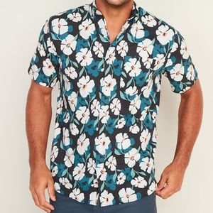 Flex Printed Everyday Short-Sleeve Shirt for Men